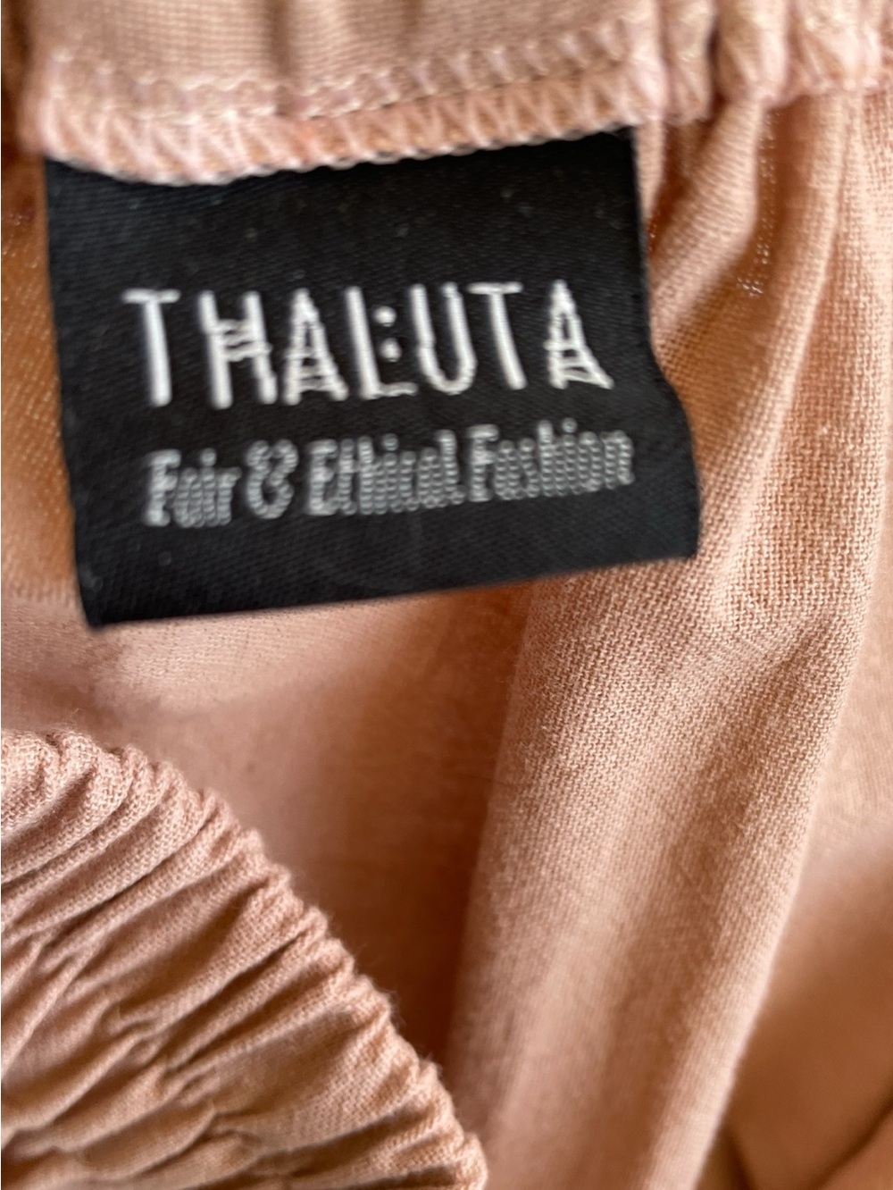 Thal:uta boho skirt, one size, adjustable side ties, cotton, fair trade item - Picture 5 of 8